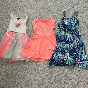 Lot of 3 summer dresses Girls 4/5